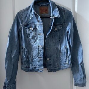 Levi's Blue Denim Jacket with Brown Label